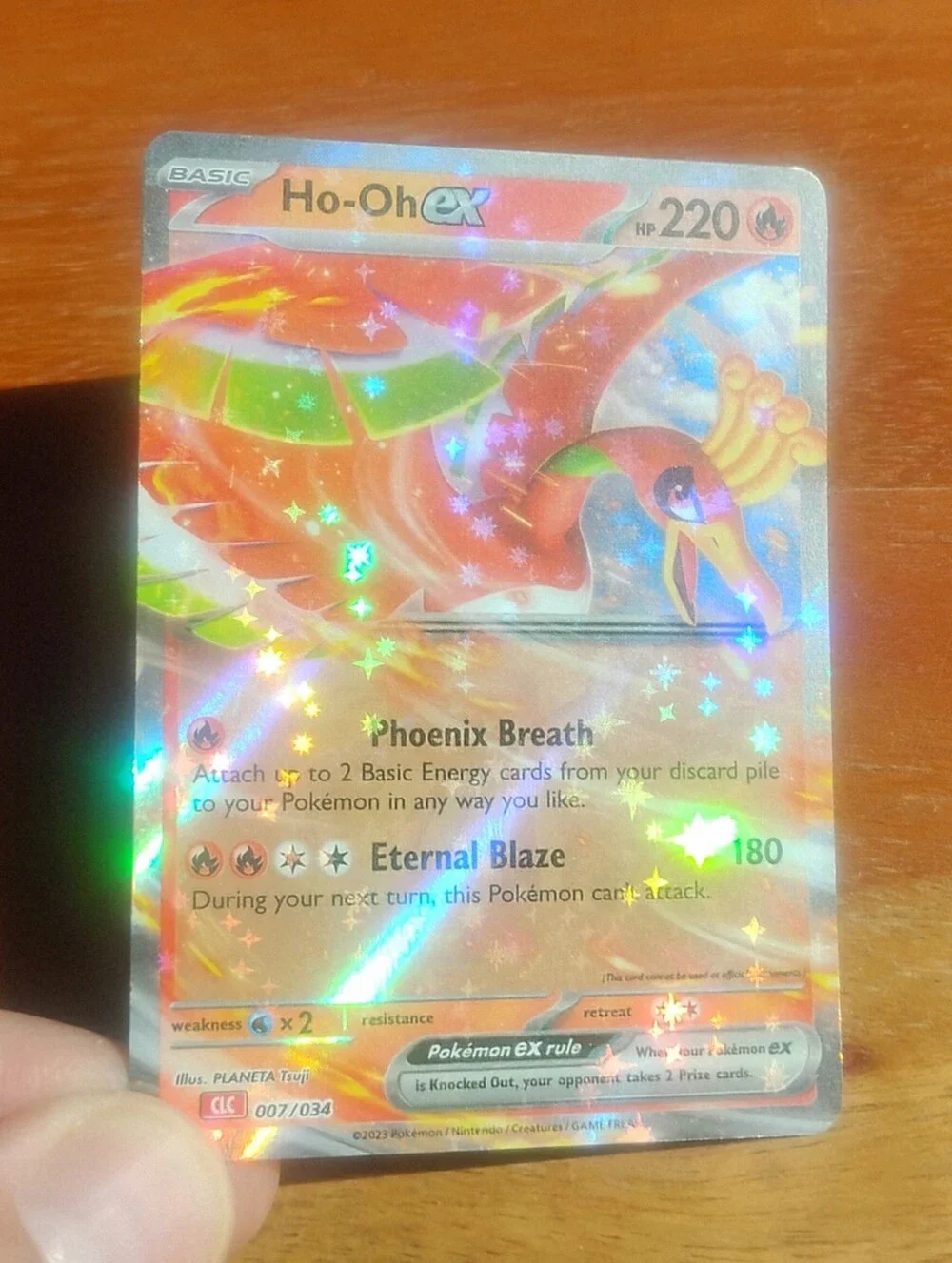 Mint 2023 Holo Ho-Oh EX 007/034 Classic Charizard Deck Pokemon Card
